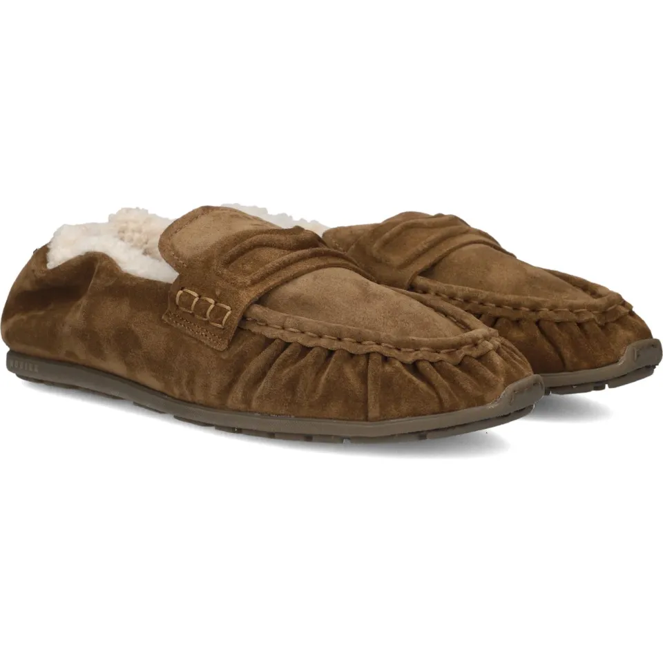 Nubikk Riley Mio Fur loafers bruin, foto 3