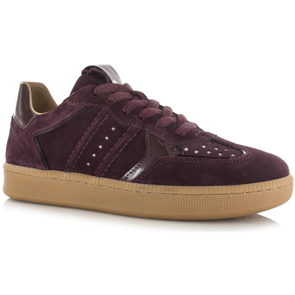 DWRS Mirabel leren sneakers bordeaux, foto 3