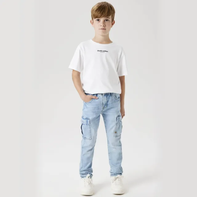 NAME IT KIDS tapered jeans light blue denim