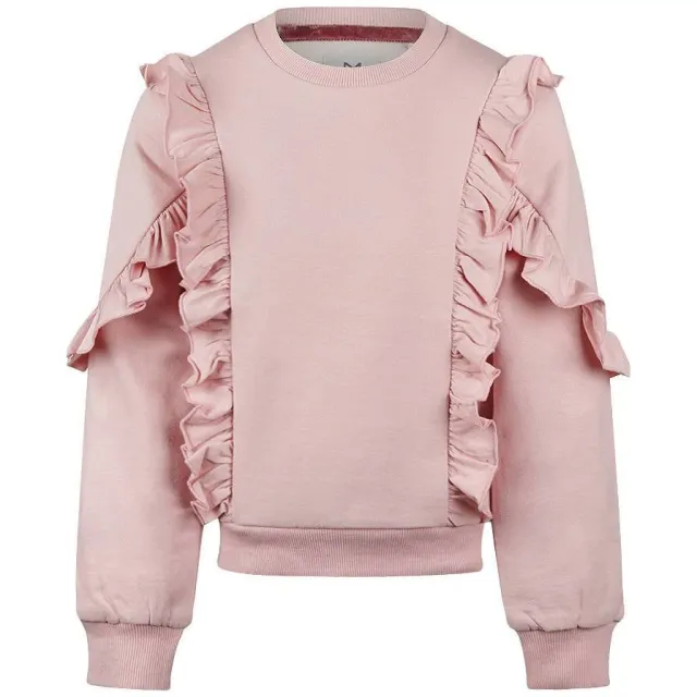 Koko Noko rechtvallende sweater met ruches - roze