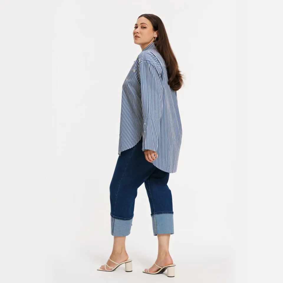 Yoek Blue Stripe blouse blauw/wit, foto 5