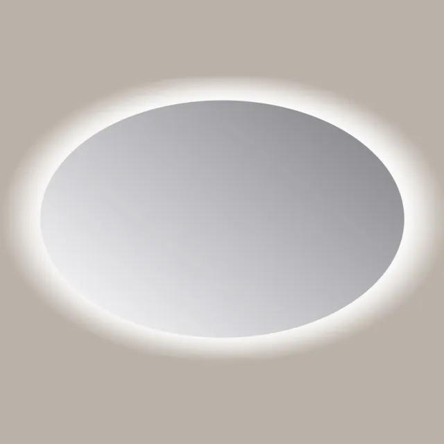 Sanicare Spiegel Ovaal Sanicare Q-Mirrors 70x100 cm PP Geslepen LED Cold White Met Sensor