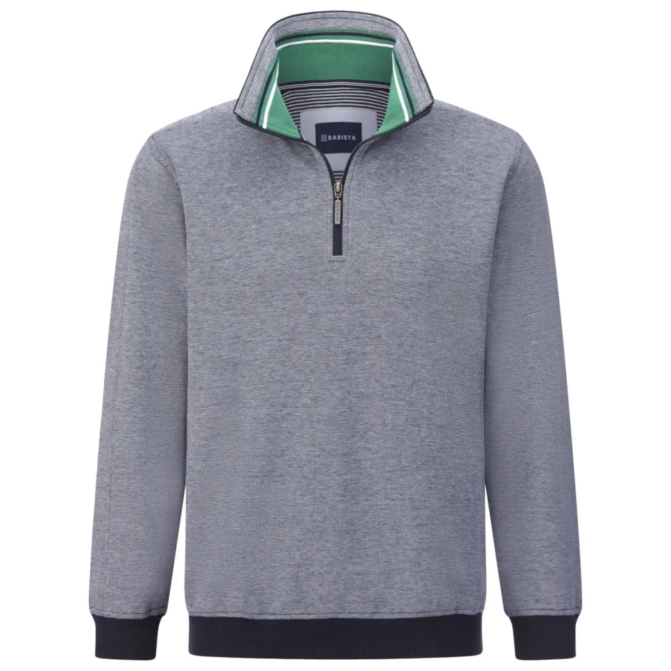 Babista regular fit gemêleerde trui Plus Size - donkerblauw, foto 2