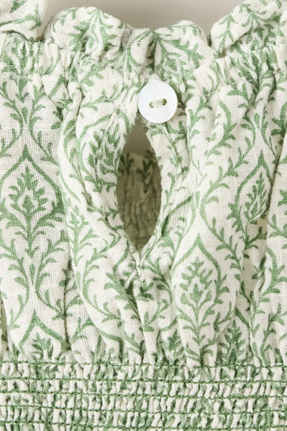 Mango Kids mouwloze blousetop groen ecru, foto 7