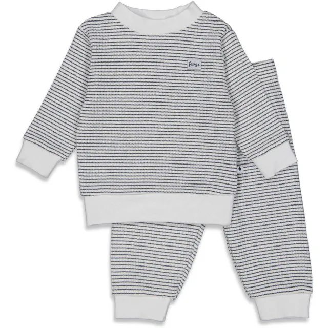 Feetje Wafel pyjama marineblauw/wit, foto 2