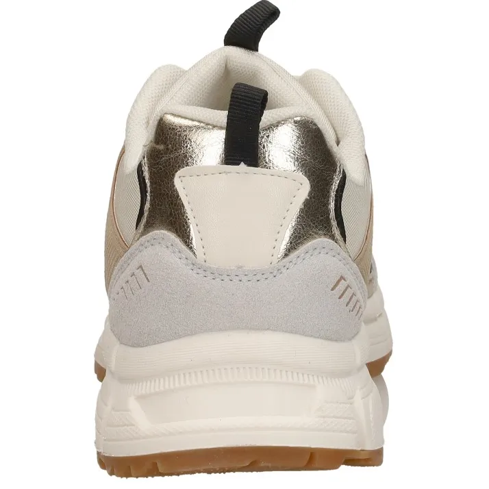 Sub55 lage sneakers beige textiel, foto 4