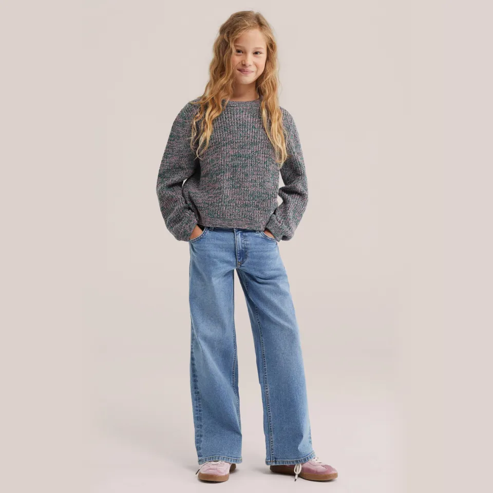 WE Fashion katoenen gebreide trui - groen, foto 4