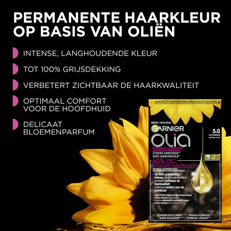 Garnier Olia haarkleuring 5.3 lichtgoudbruin, foto 3