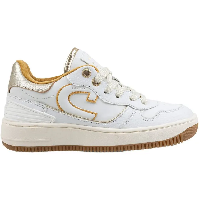 Cruyff Campo Low sneakers wit Wit/goud
