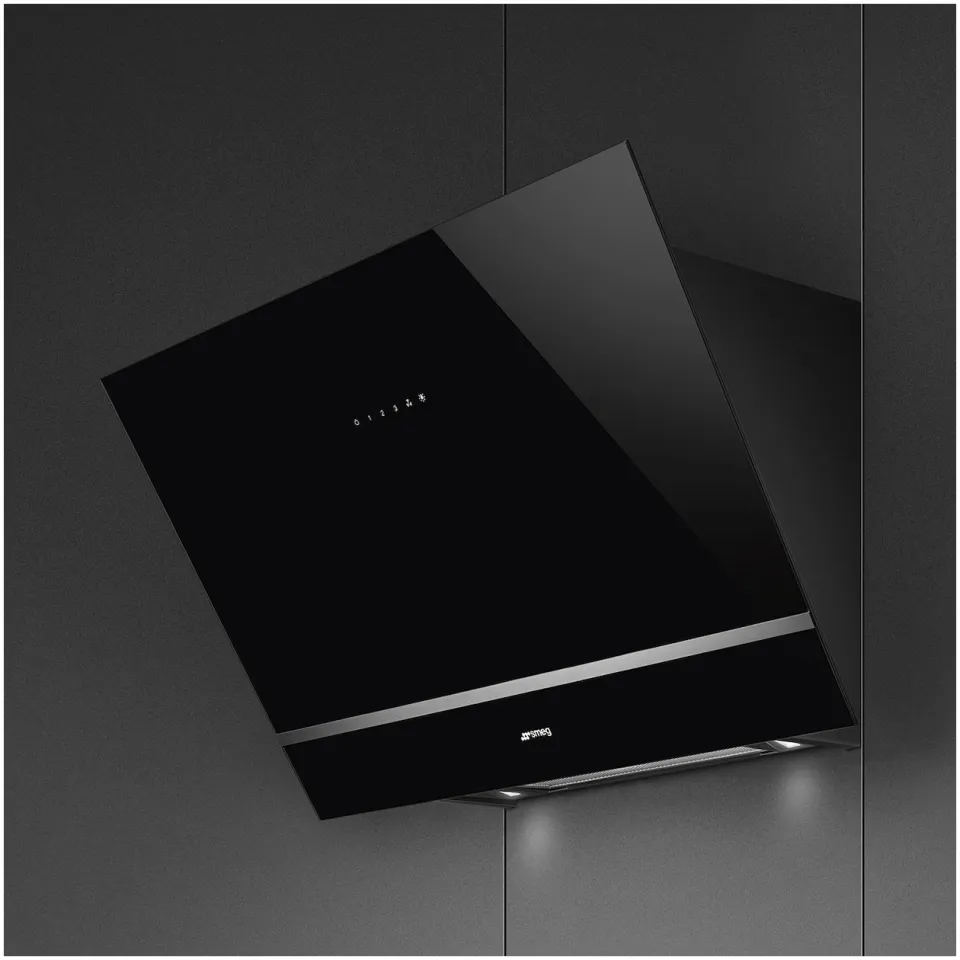 Smeg KV28N schouwkap zwart, foto 3