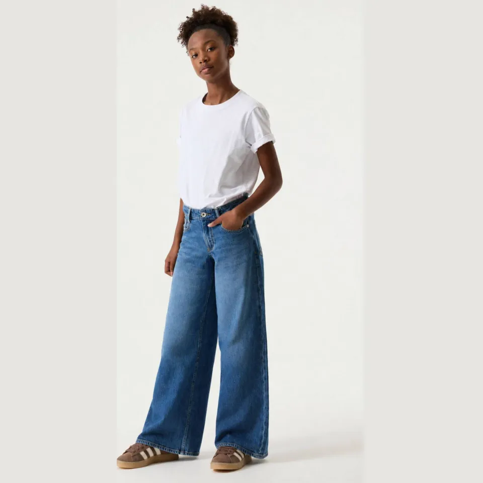 Garcia Marall wide leg jeans - middelblauw medium blue denim, foto 5