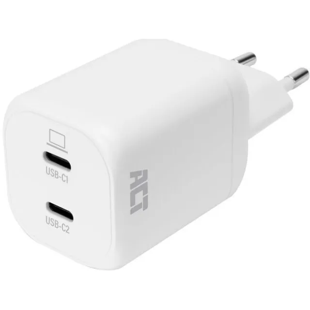 ACT AC2175 USB-C-lader 100W met 2 poorten wit