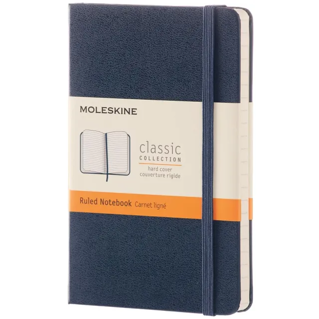Moleskine notitieboekje classic pocket sapphire blauw gelinieerd