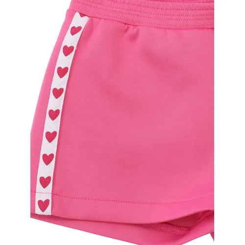 LOOXS little regular waist sweatshort roze, foto 3