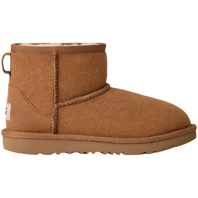 Ugg Classic Mini II-laars voor kinderen in Chestnut, Dubbelzijdig