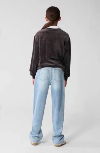 Shoeby fluwelen longsleeve donkerbruin, foto 7