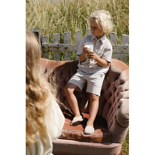 LEVV Little polo grijs met textuur, foto 3