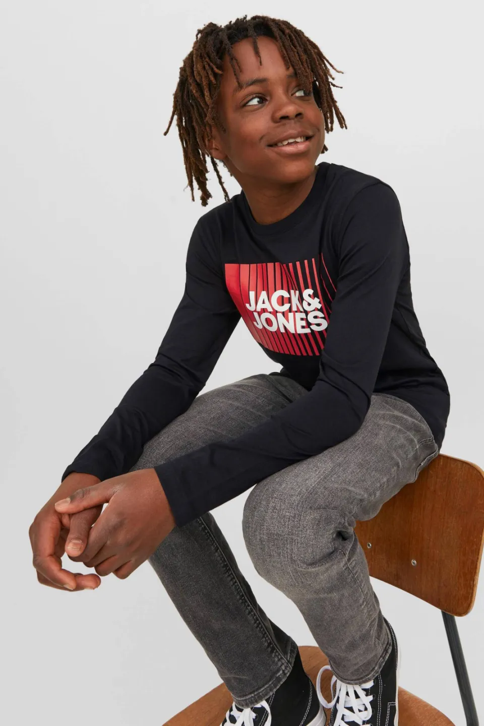 Jack & Jones JJECORP longsleeve van katoen zwart, foto 7