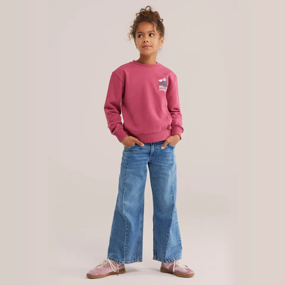 WE Fashion sweater met backprint - roze, foto 4
