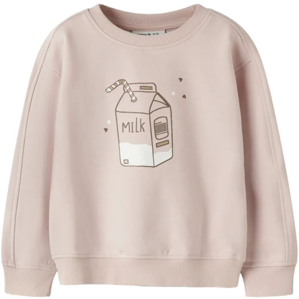 NAME IT MINI sweater met print - lichtroze, foto 2