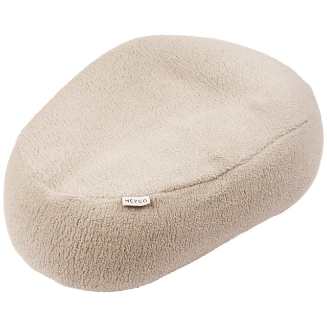 Meyco teddy relaxhoes voor voedingskussen beige