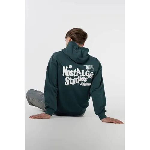 No Way Monday X Job Dutchtuber oversized hoodie met backprint - groen, foto 8