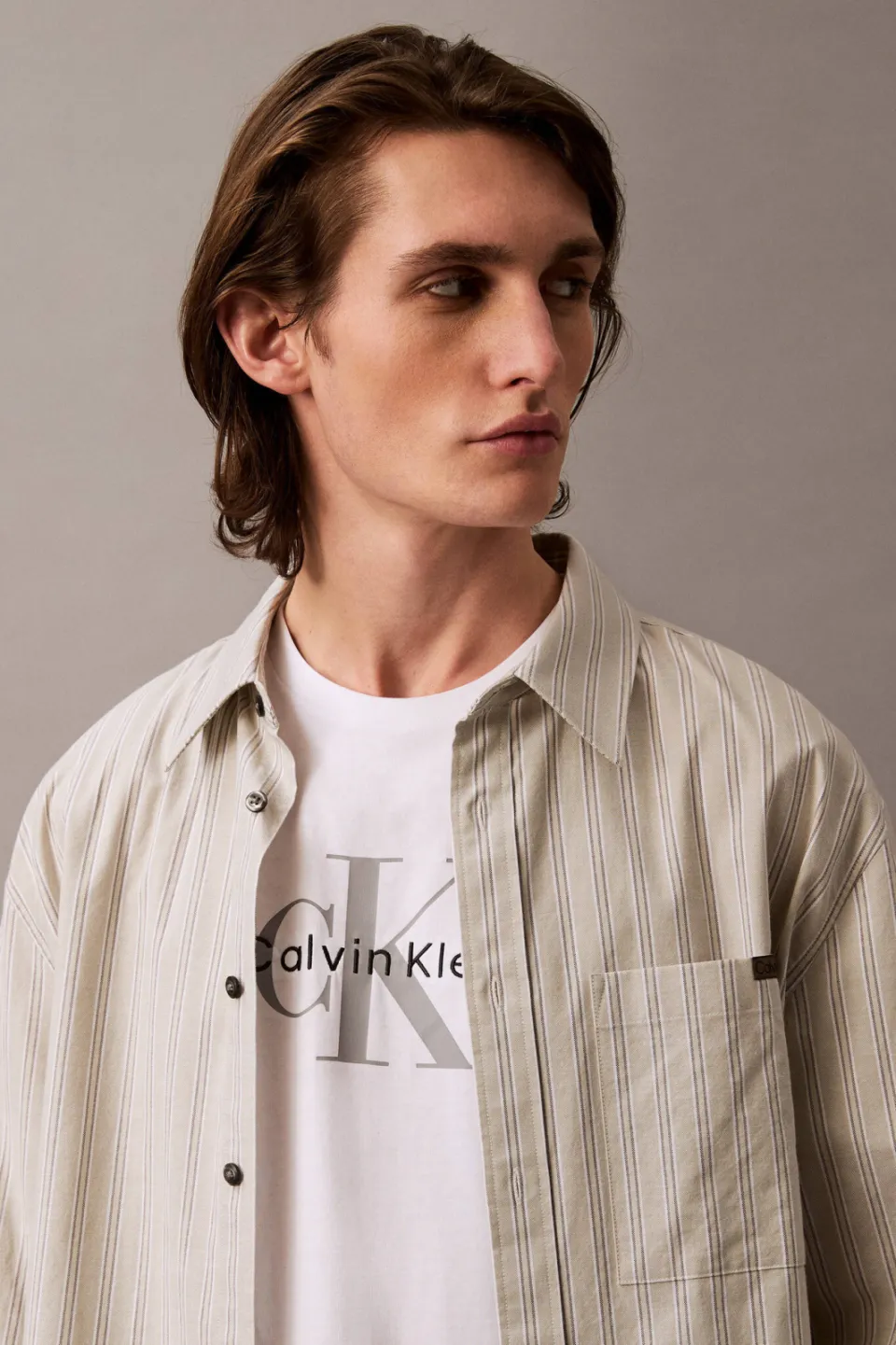 Calvin Klein JEANS oversized T-shirt wit, foto 6