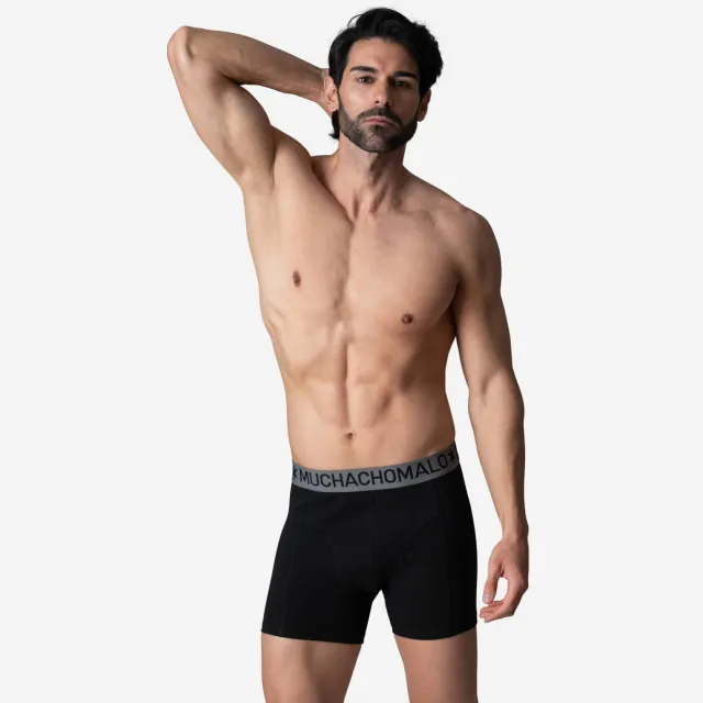 Muchachomalo boxershorts (set van 5) zwart/paars/grijs, foto 3