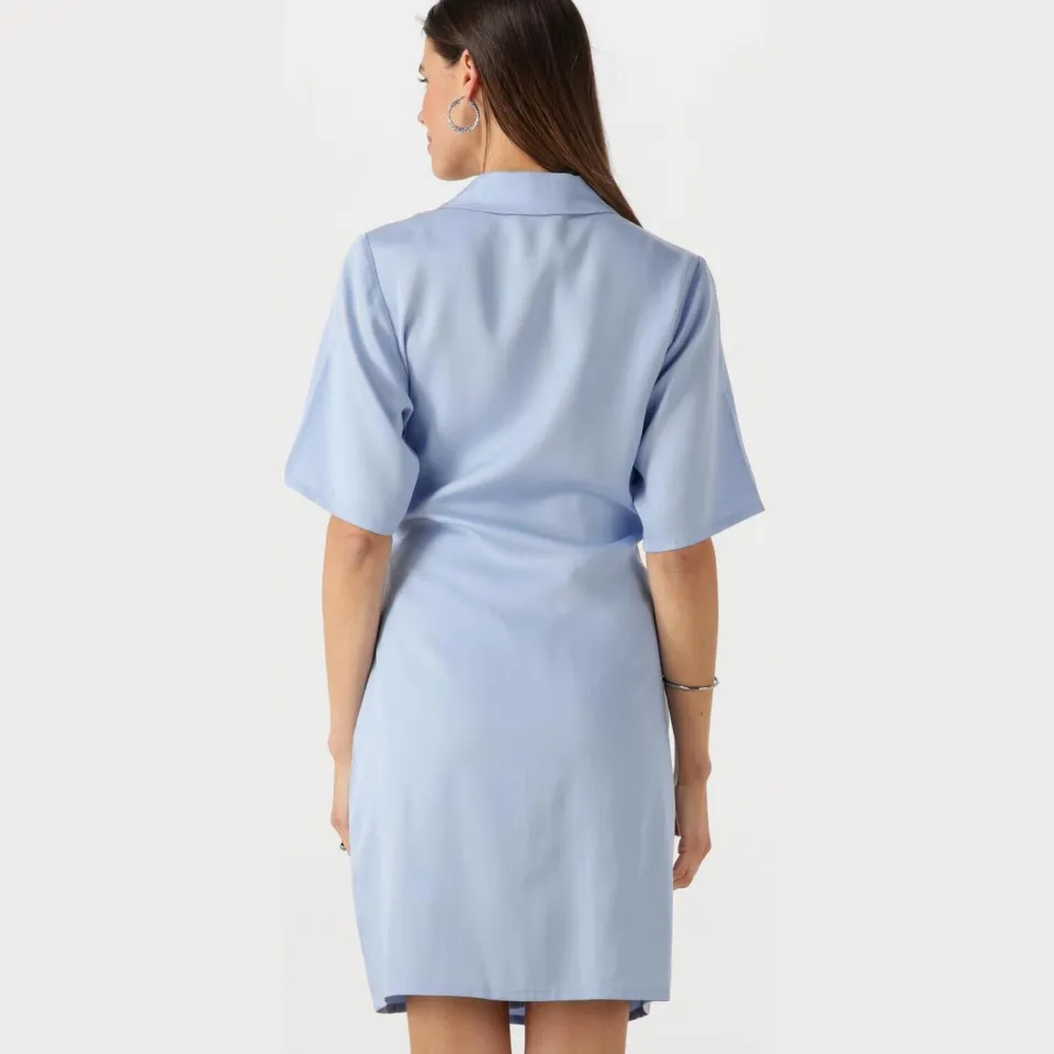 Another Label Milou jurk lichtblauw, foto 3