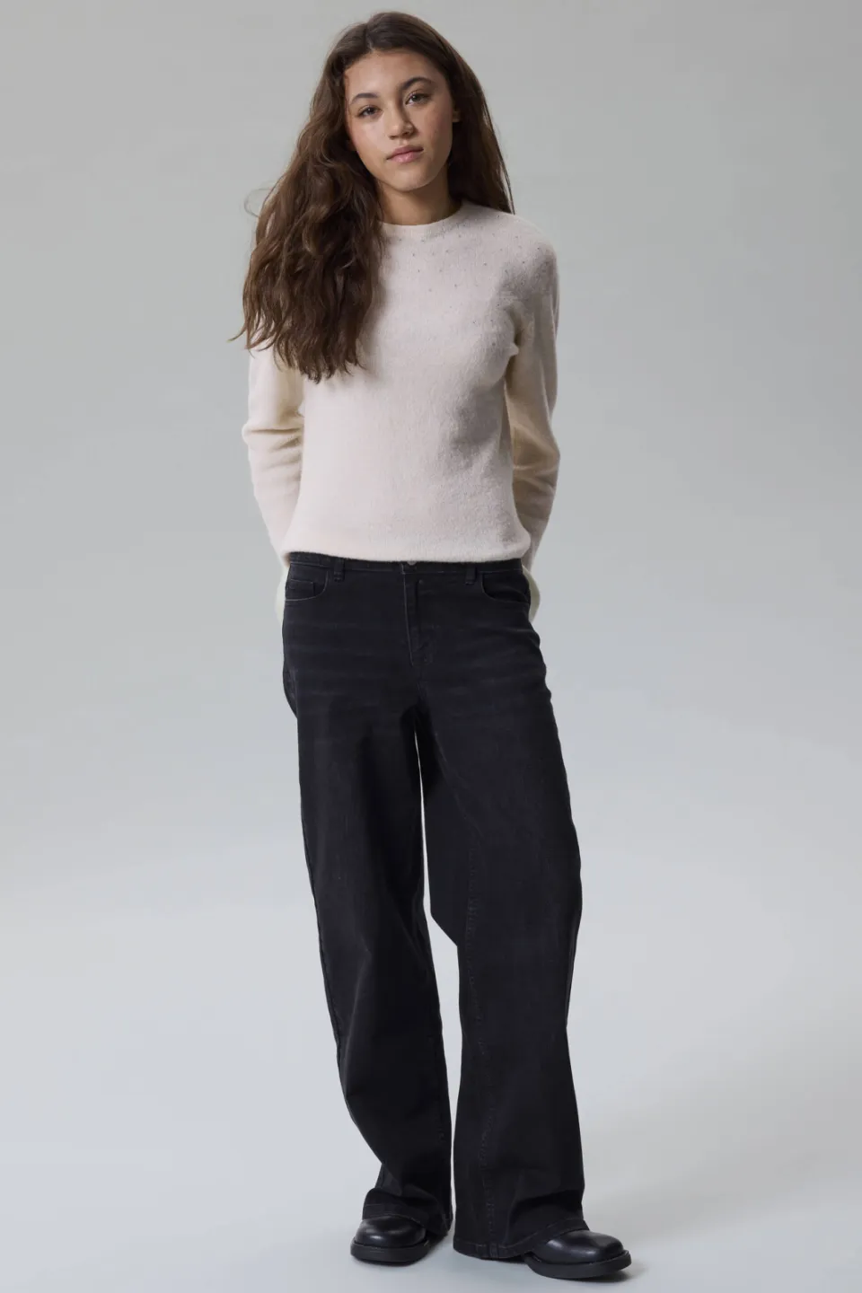 LMTD wide leg jeans - zwart, foto 4