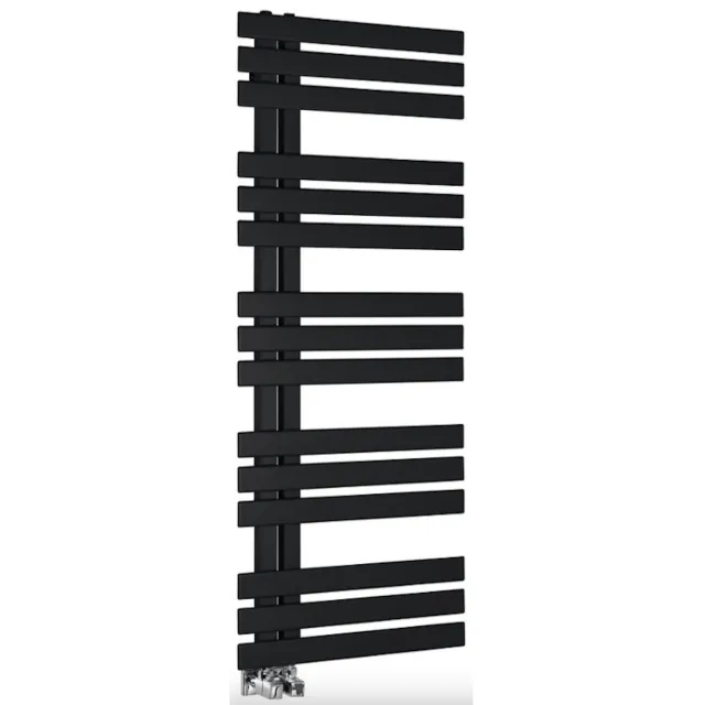 Sapho Designradiator Sapho Silvana Recht 50x123.6 cm 561W Mat Zwart