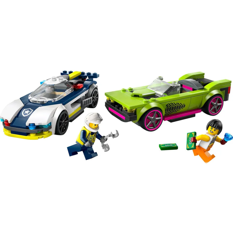 Lego City Politiewagen en snelle autoachtervolging Politie Auto Speelgoed Set 60415