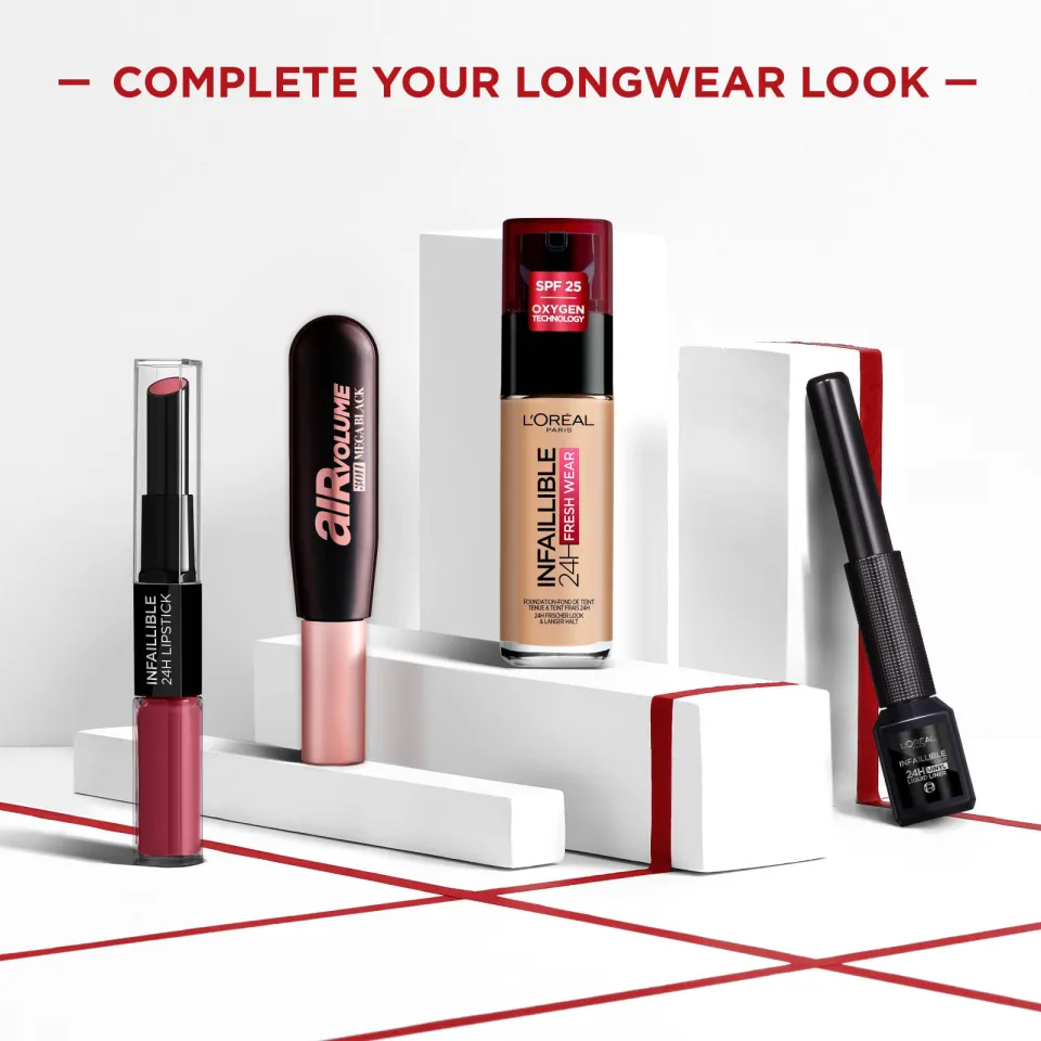 L'oréal Infaillible 24H Grip Vinyl Liquid eyeliner zwart, foto 4