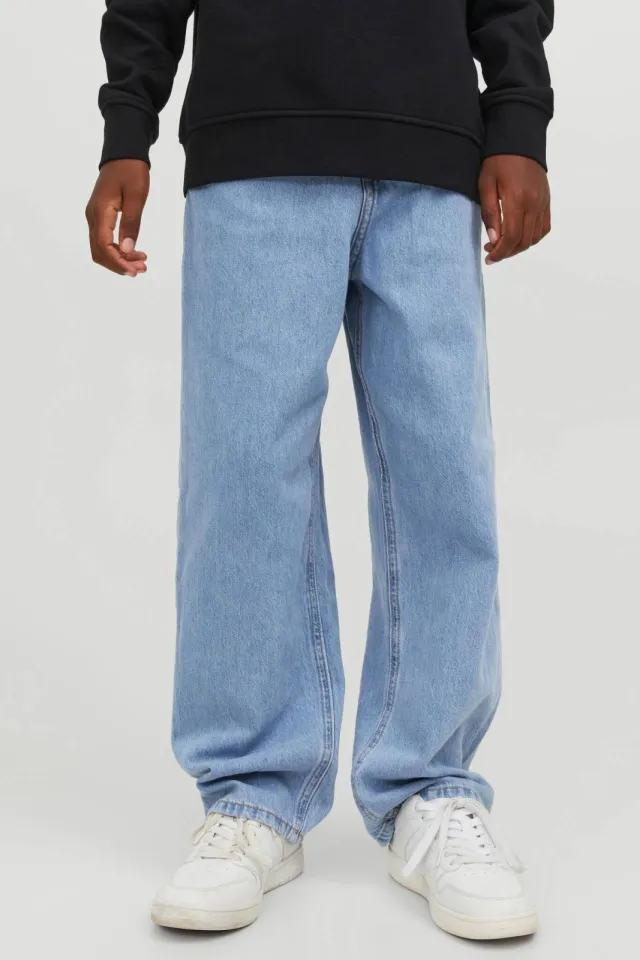 Jack & Jones JUNIOR high waist baggy fit jeans JJIALEX light blue denim, foto 3