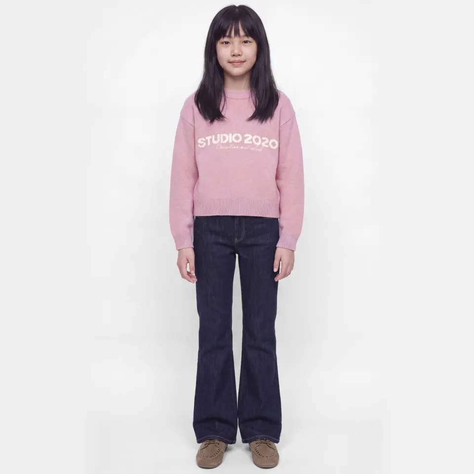 JJXX GIRL gebreide trui met tekst - roze, foto 7