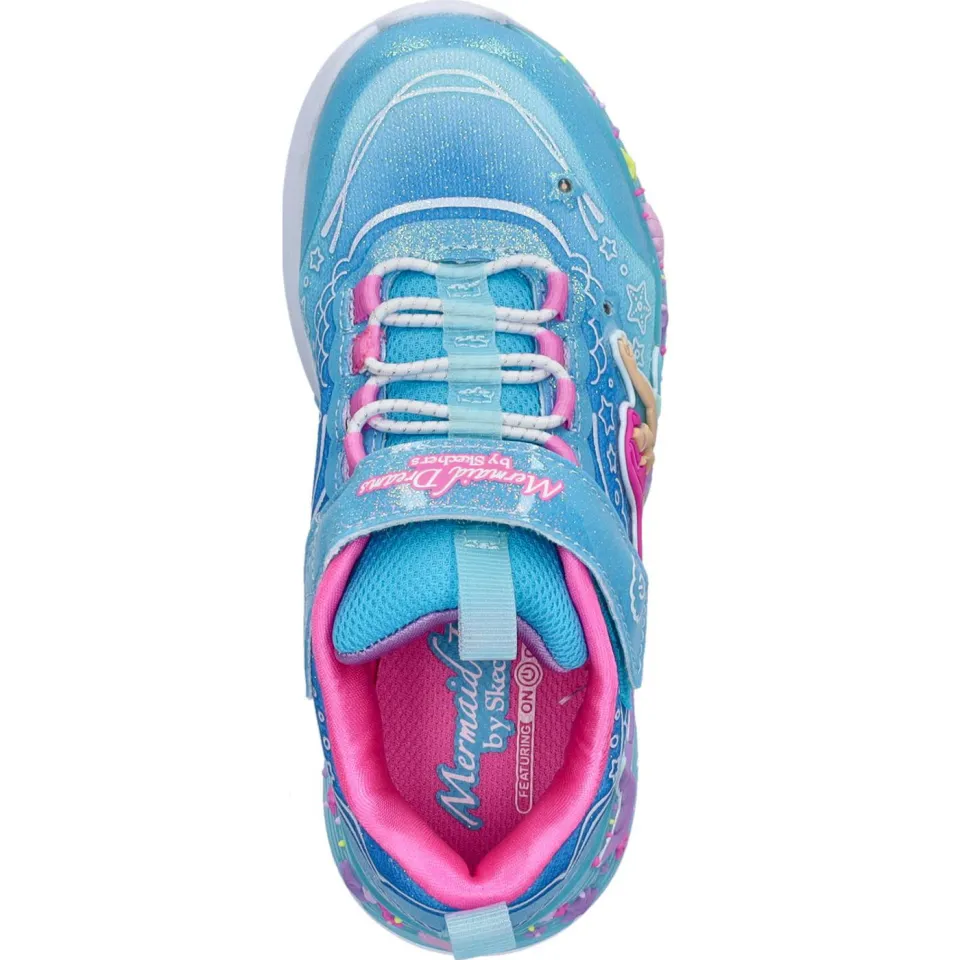 Skechers S Lights Mermaid Dreams sneakers met lichtjes blauw, foto 6