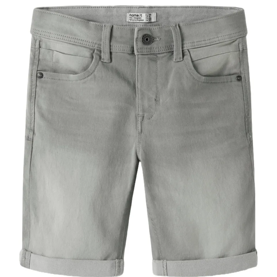NAME IT NKMSOFUS jeansshort grijs, foto 2