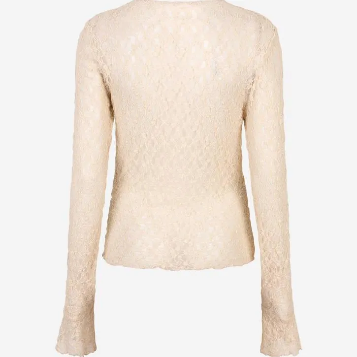 Ibana Taola kanten top beige, foto 3