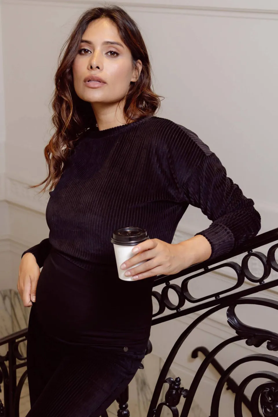 LOVE2WAIT zwangerschaps sweater - zwart
