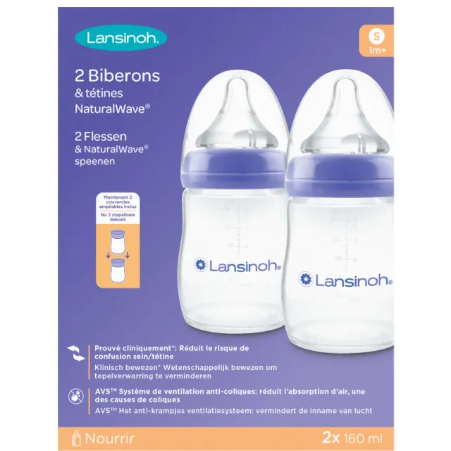 Lansinoh Natural Waves Drinkflessen 160ml