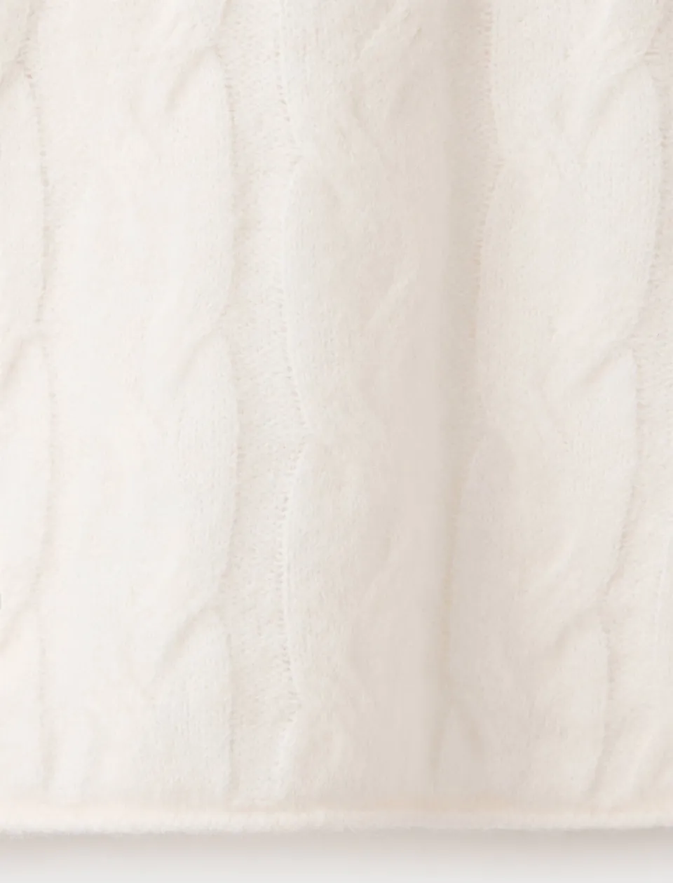 Mango TEEN trui met kabels en wol - lichtbeige, foto 7