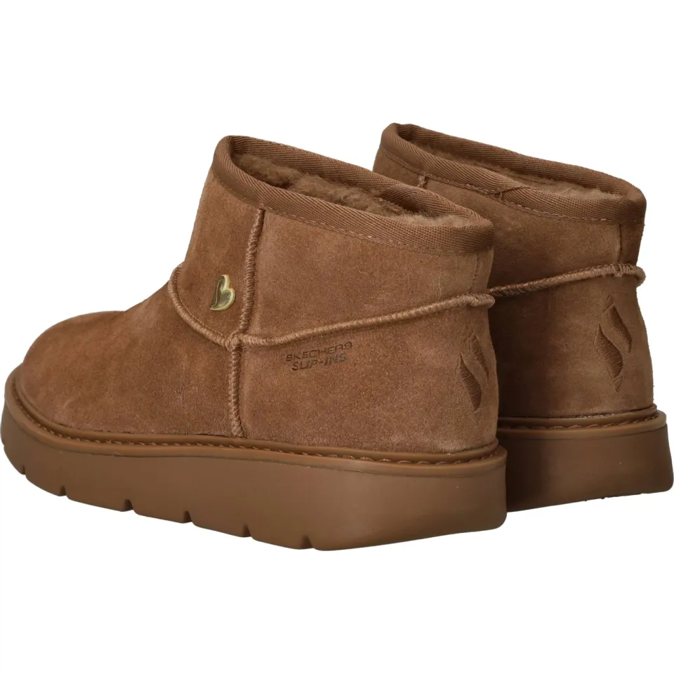 Skechers Slip-Ins Cozy Mini enkellaarsjes cognac, foto 7