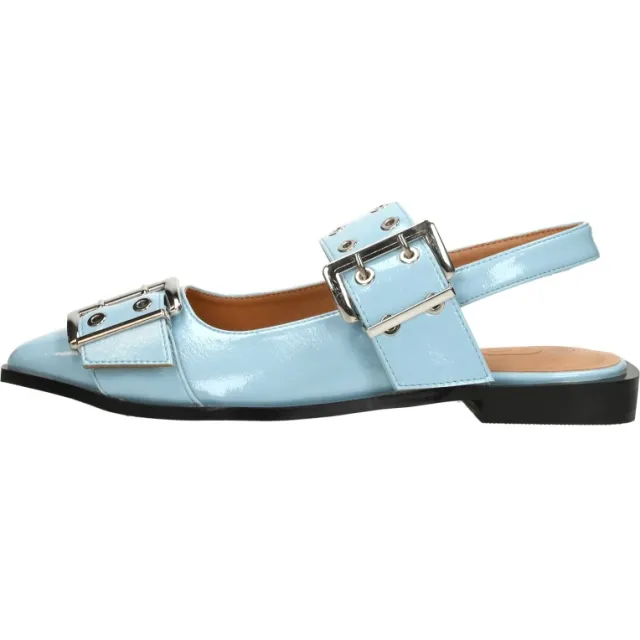 Shoecolate slingback ballerina lichtblauw licht blauw, foto 2