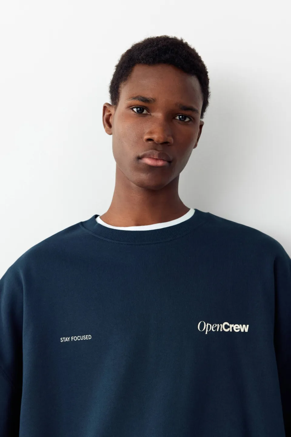 Mango TEEN oversized sweater met backprint - donkerblauw, foto 6