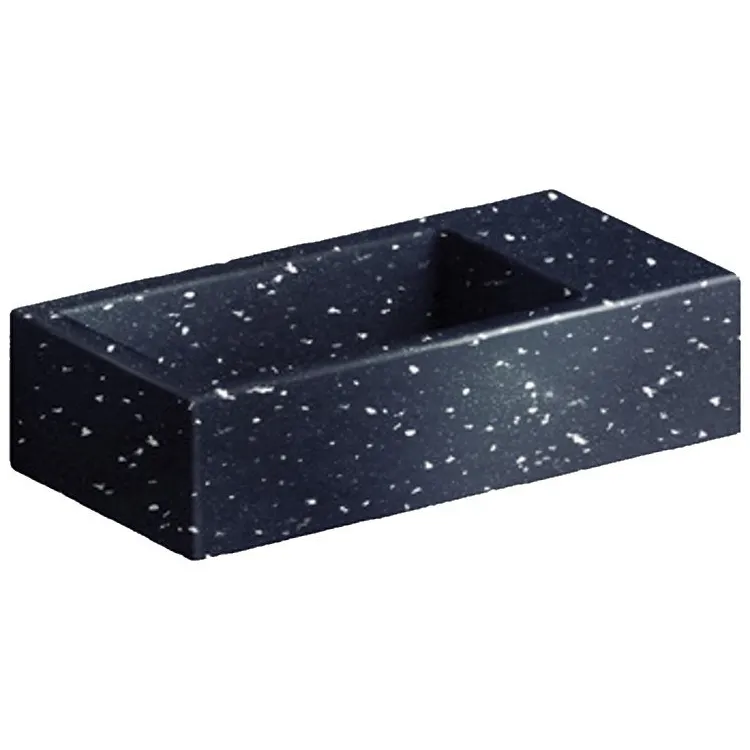 Clou Fontein Clou Flush 3 Zonder Kraangat 36x18 cm Gerecycled Plastic Zwart