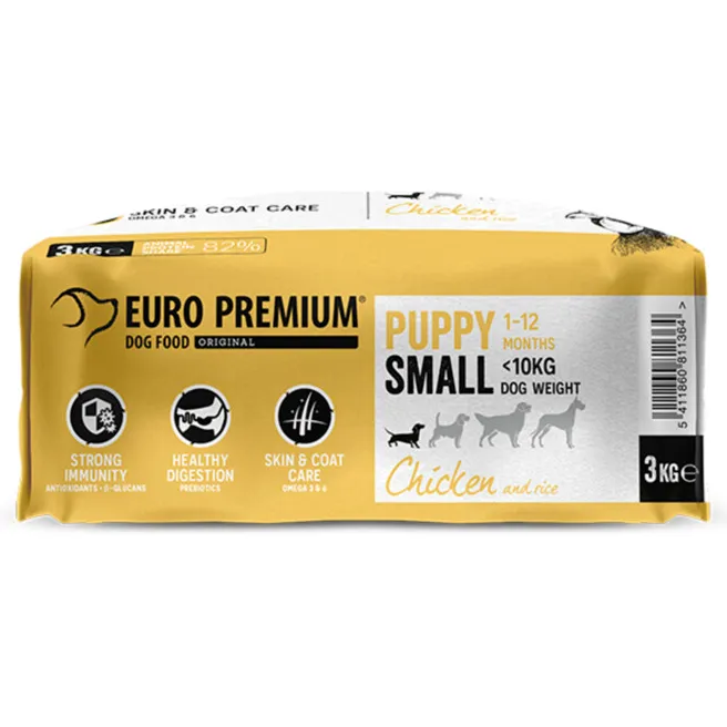 Euro Premium Puppy Small hondenvoer kip & rijst, foto 4