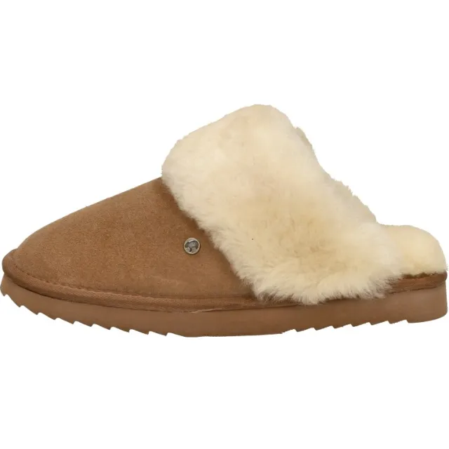 Warmbat Flurry pantoffel bruin Cognac