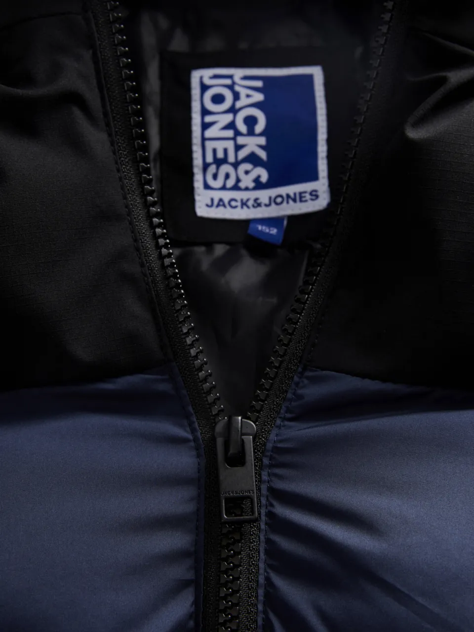 Jack & Jones Raze puffer winterjas donkerblauw donkerblauw / zwart, foto 7