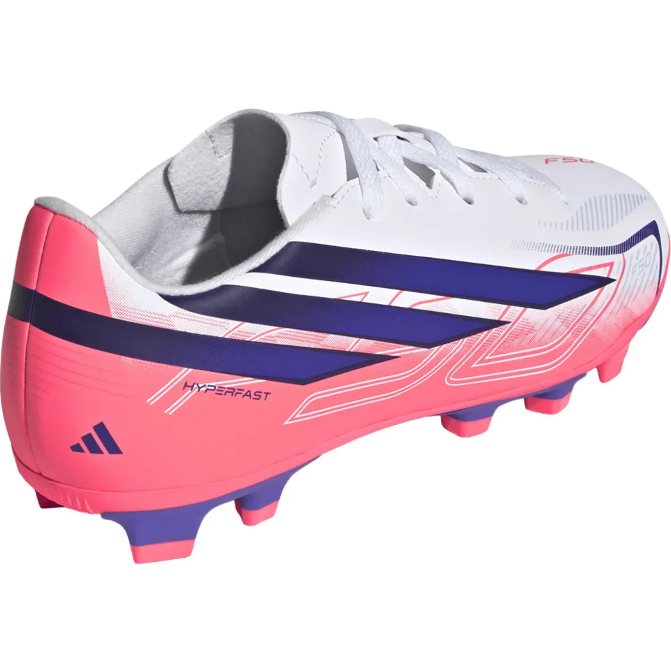 Adidas Performance F50 Hyperfast Club junior imitatieleren voetbalschoenen - roze/paars, foto 6