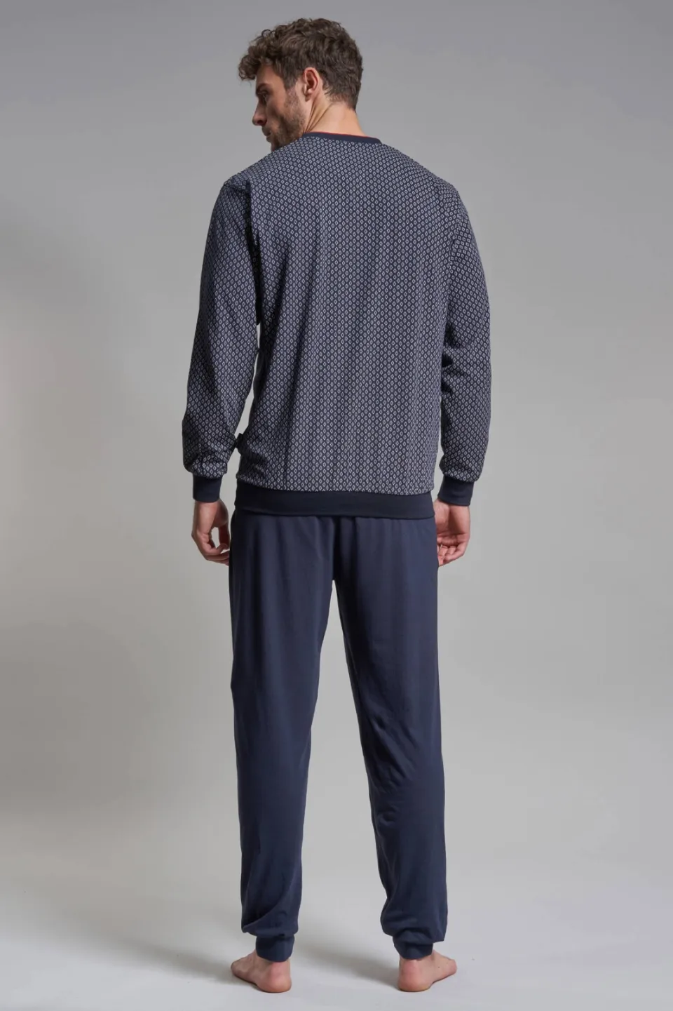 Götzburg pyjama set donkerblauw rood wit, foto 3